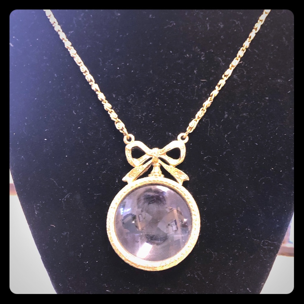 🎁Xmas-Vintage🎁 Bow Magnifier Necklace